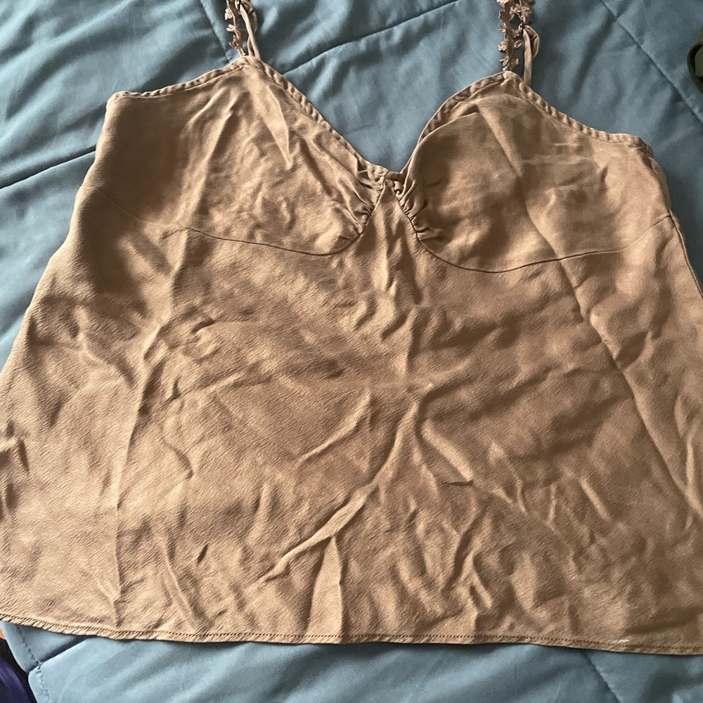 Rebecca Taylor Brown Camisole Tank Top